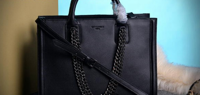 2014 Cheap Saint Laurent Yves - Classic Tote Bag YSL0710 Black - Click Image to Close